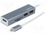 Hub USB; USB 3.1; PnP � hot-plug; ���-�� ������: 3; 5����/�; 150��
