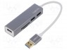 Hub USB; USB 3.0; PnP � hot-plug; ���-�� ������: 3; 5����/�; 150��