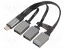 Hub USB; USB 3.0,USB 3.1; PnP; ������; ���-�� ������: 3